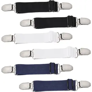 6 count Adjustable  Elastic Belt, Elastic Band for Sewing Pant  Tightener Pant Elastic Belt Clip Women Men  Cinch for Jeans Pants Dresses