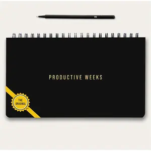 Undated Weekly Planner 2026 | Daily Agenda  Notepad Day Planner Notebook | Monthly School Task, Work Schedule Planners | Yearly Horizontal Calendar Spiral Desk Organizer | Habit