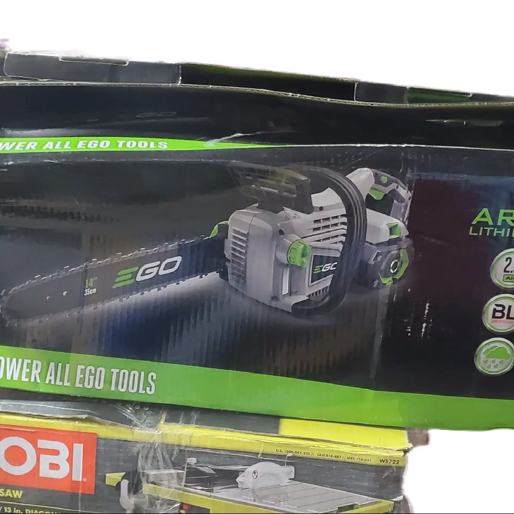 Ego Cordless Chainsaw - Power All Ego Tools Brand Product Image Displayed