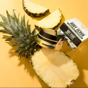 Golden pineapple glow body scrub