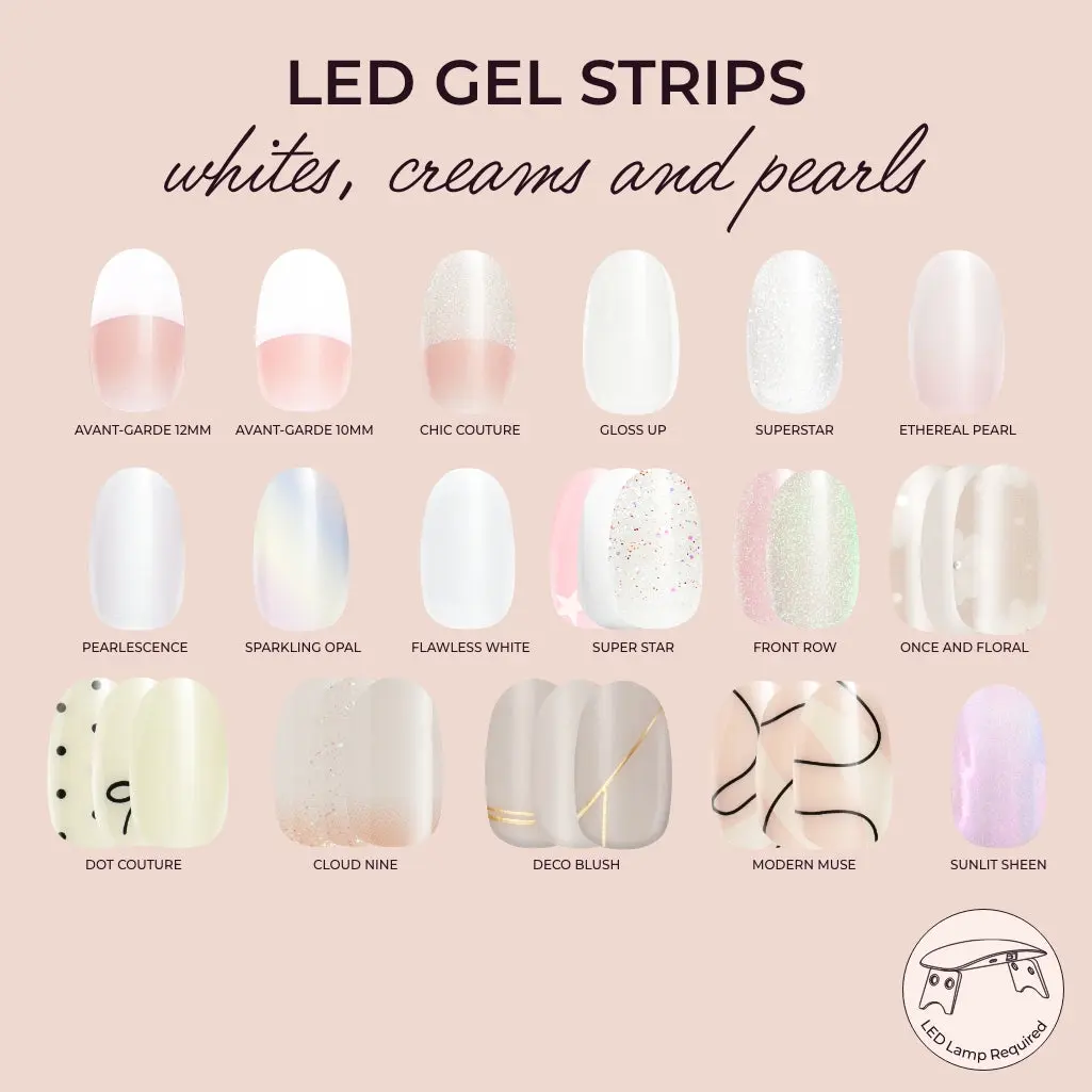 Kleo Kolor LED Gel Strip Collection - Whites, Creams & Pearls