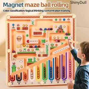 Kids Magnetic Maze Ball - Baby Puzzle Toy for Concentration & Logic, Educational Gift for Christmas