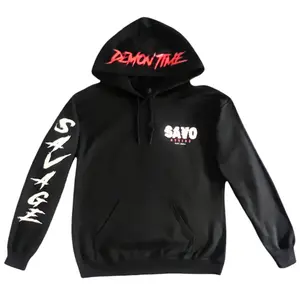 “Demon Time” Logo Hoodie - Black