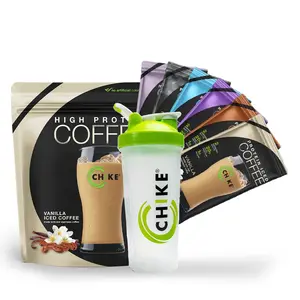 Chike Protein Iced Coffee Exclusive TikTok Bundle - Vanilla Bag, Variety Sampler, Shaker with 20g Protein 2 Espresso Shots 1g Sugar