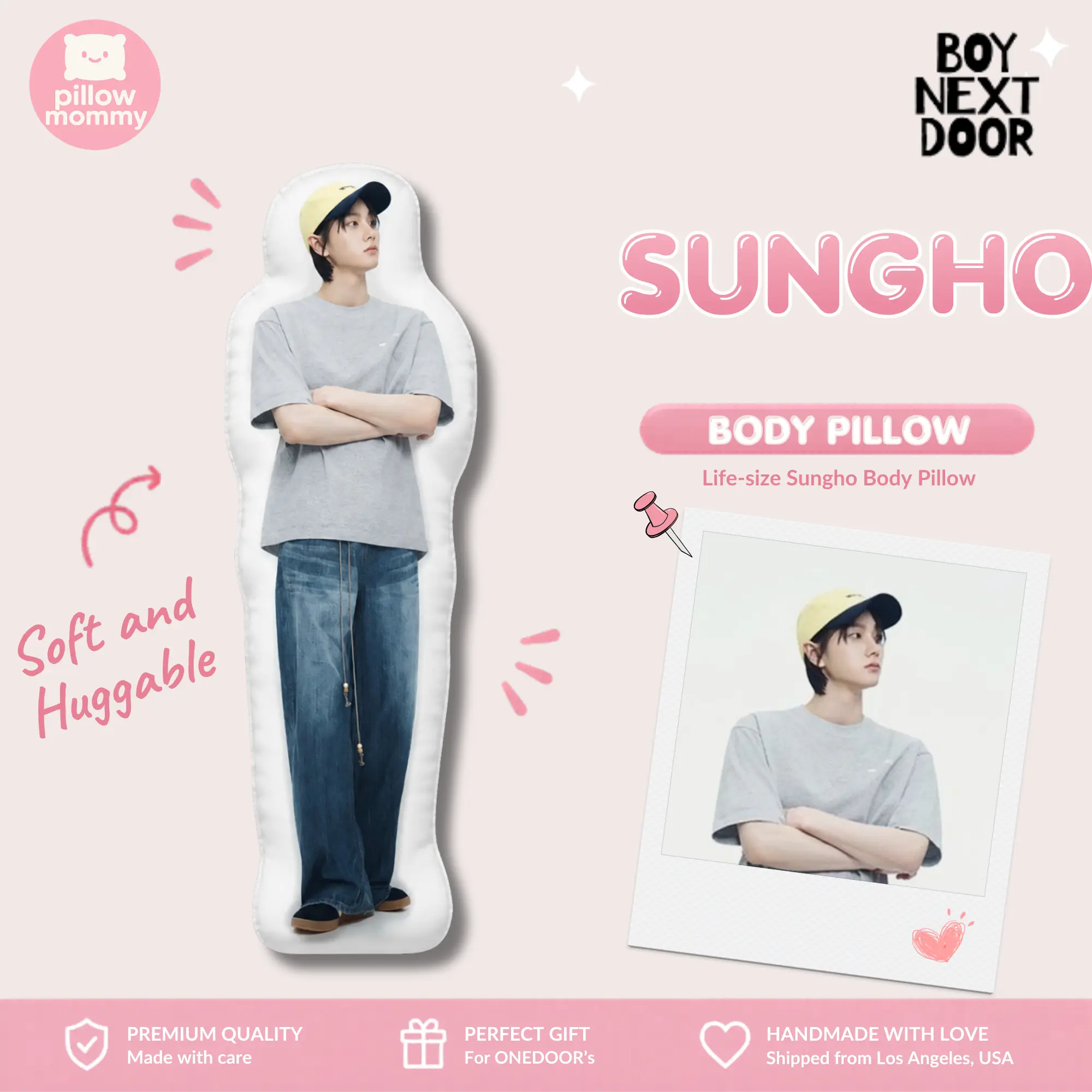 BOYNEXTDOOR Sungho Life-Size Body Pillow