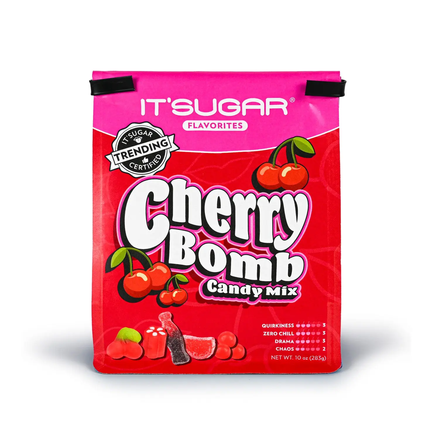 IT'SUGAR Flavorites Cherry Bomb Candy Mix Bag - Flavored Sour Candy, Sour-Sweet Taste, Non-Fried Shelf-Stable Fruity Snacks