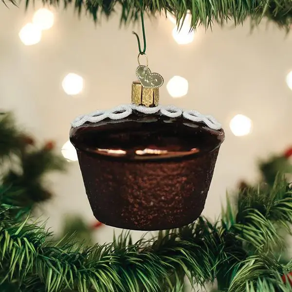Hostess™ Signature Cupcake Shape Ornament - Festive Christmas Decor, Decadent Treat-Inspired Piece for Goddess-Themed Home & Party Supplies