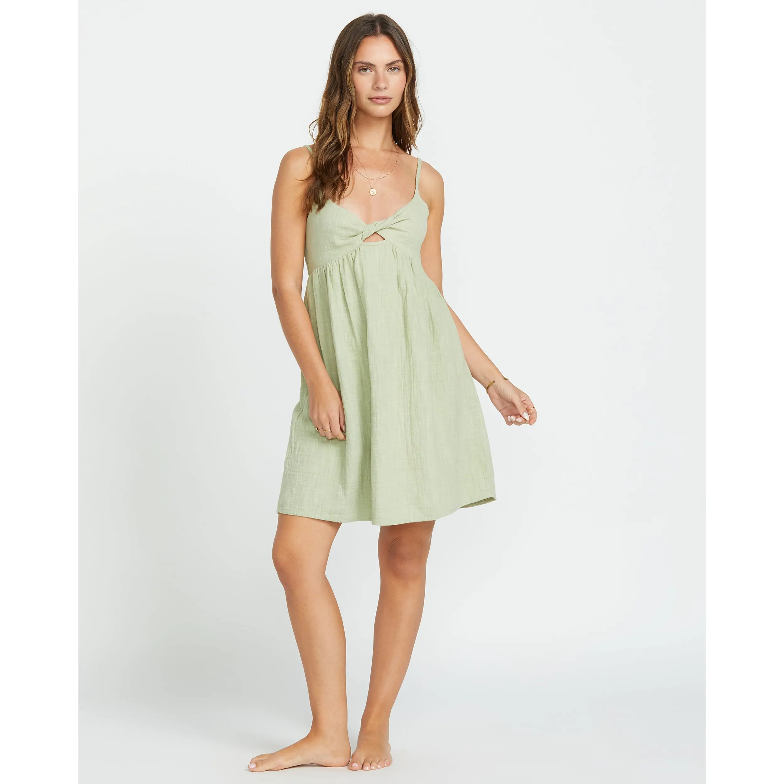 BILLABONG Women's In A Twist Dress, 100% Cotton, Everyday Casual