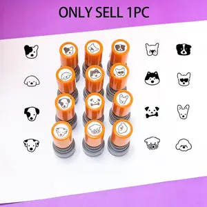 Dog Pattern Small Stamp for Classroom Activities, Engaging Learning, Back To School Gift, Fun Dog Recognition for Teachers, Reward Stamps, Reward Gift Stamp for Pet Lovers, Office Stamps