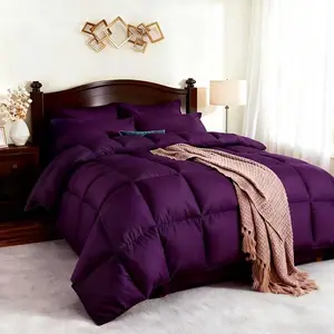 5/7PCS Solid Color Comforter Set - Soft Microfiber Bedding with Comforter, Sheets & Pillowcases, Luxury All Season Bed Set