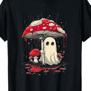 Halloween Shirt Ghost Mushroom Spooky T-Shirt