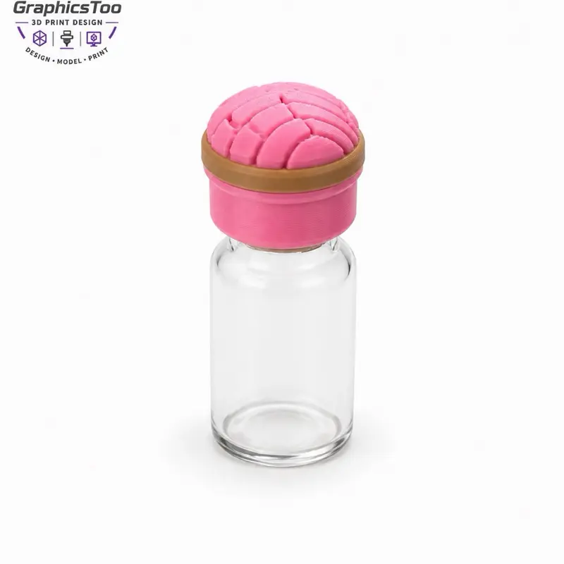 LA CONCHA 3ml Vial Cap 25PCS suitable for fridge. Mexican Concha for your vials