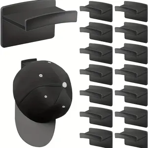 6pcs Adhesive Baseball Cap Hooks - Easy Install, No-Drill Wall Mount, Multi-Functional, Traceless Plastic Hat Rack for Home and Office, Utility Hooks