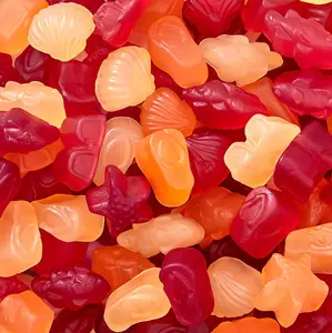 Tropical Fruit Jelly Candy Mix 1lb Bag – Vegan Fruit Jelly Gummies with Real Fruit Puree | Assorted Flavors | Plant-Based Gelatin-Free Texture | Dye-Free Naturally Flavored Soft Chewy Candy Snack for Sharing & Gifting