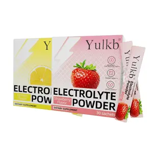 YULKB Electrolyte Powder—Apple, Strawberry, and Lemon Flavors—Sugar-Free Hydration Supplement, Rich in Magnesium, Potassium, and Sodium—Suitable for Ketogenic Diets, Vegans, and Fasting Periods; Zero-Calorie Electrolyte Drink