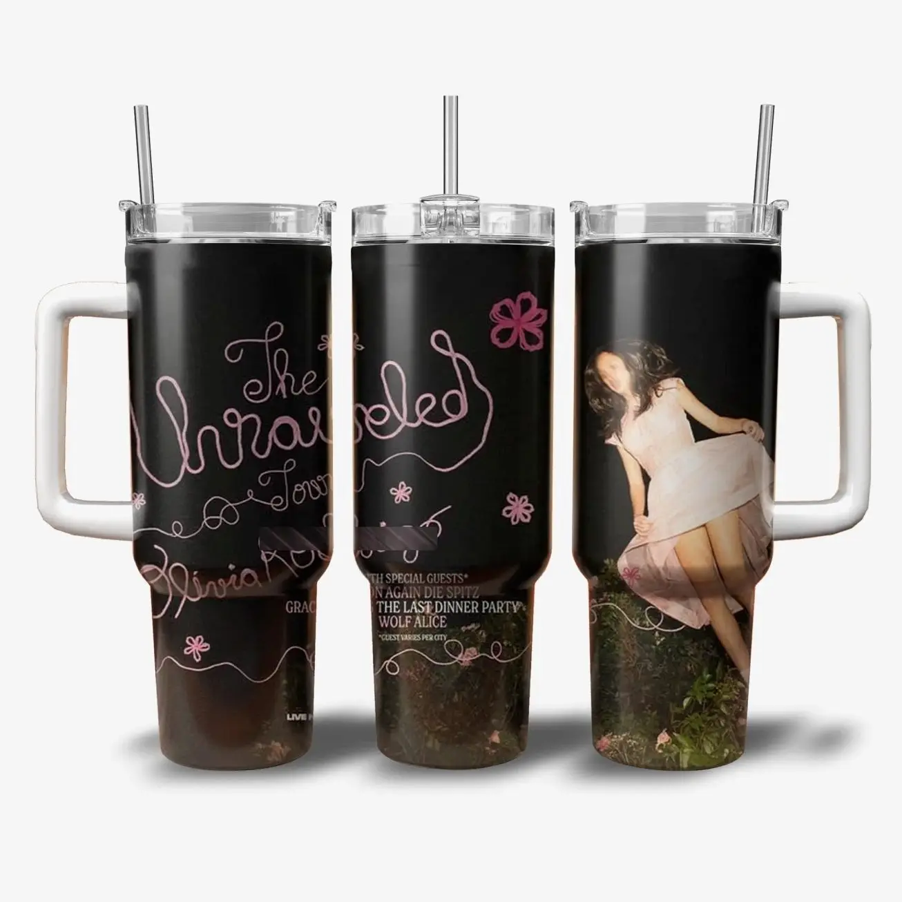 Olivia Tumbler 40oz - You Seem Pretty Sad For A Girl So In Love New Album Tumbler The Unraveled Tour 2026 Graphic 20oz 40oz Tumbler Vintage Concert Merch Gift for Olivia Fans