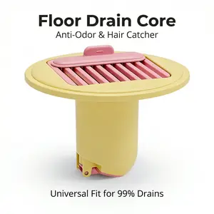 [2026 Upgraded] Viral ABS Floor Drain Core | Anti-Odor Sewer Ring & Insect-Proof Bathroom Drain Cover | Shower Hair Catcher Strainer Plug | Anti-Backflow Deodorizer | Home Hacks Bathroom Essentials,Home Decor,Dopamine Décor