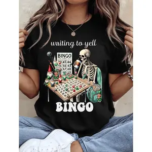 Funny for bingo Game T-Shirt with for bingo Ball & Number 75 Design