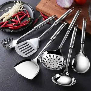304 stainless steel kitchenware cooking spoon spatula cooking spoon Spaghetti spatula kitchen utensils