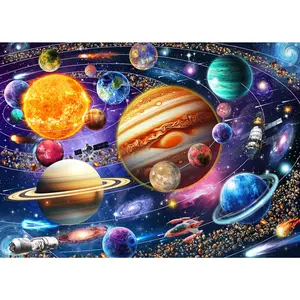 HUADADA 1000 Pieces "Outer Space" Holiday Gift Family Game Adult Jigsaw Puzzle  Decorative Painting Decompression Entertainment