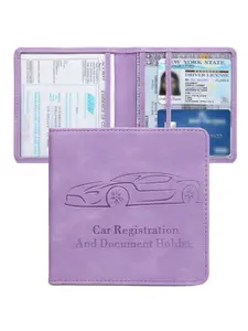 Unisex Car Driver License Storage Bag, Portable Multi-Functional Card Holder Organizer, Women's ID Wallet, Coin Purse, Receipt Folder, Documents, Travel Accessories