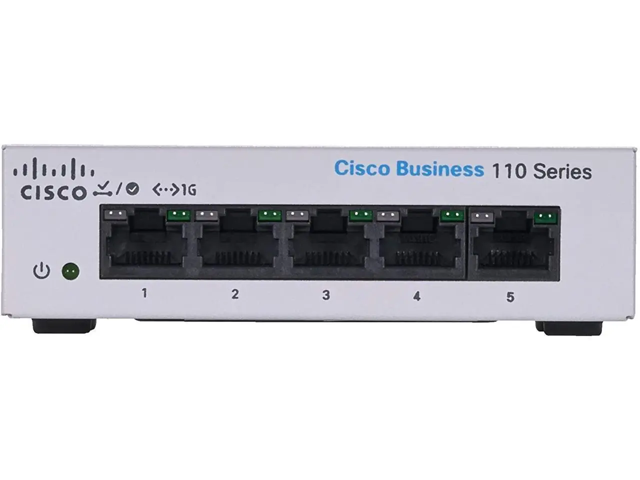 Cisco Business CBS110-5T-D Unmanaged Switch | 5 Port GE | Desktop | Ext PS | Limited Lifetime Protection (CBS110-5T-D-NA)
