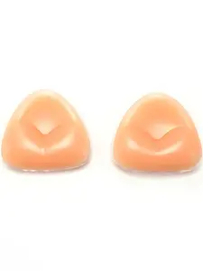 Triangular Bikini Silicone Inserts, Thick Transparent Smooth Push Up Bra Pads for Small Bust, Lady Enhances Volume and Comfort All Seasons