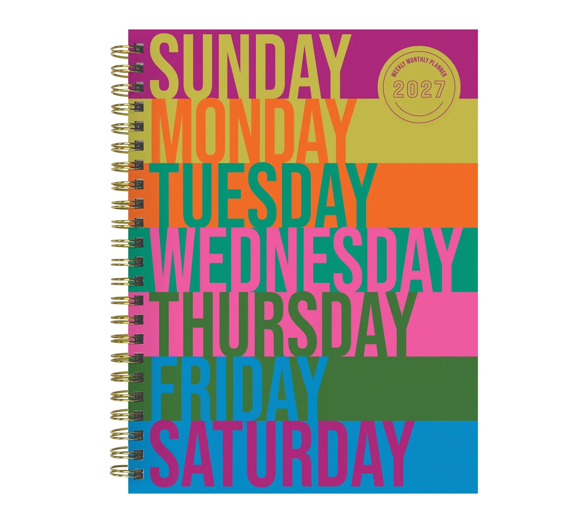 2027 All Week Long Medium Weekly Monthly Planner