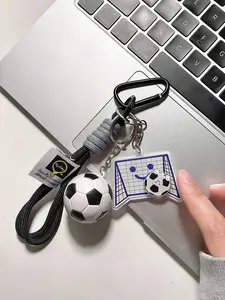 Supporter Apparel, Rotating Soccer Ball Keychain/bag Charm, Football Fan Keychain, Soccer Bag Charm, Sports Accessory, Versatile Usage