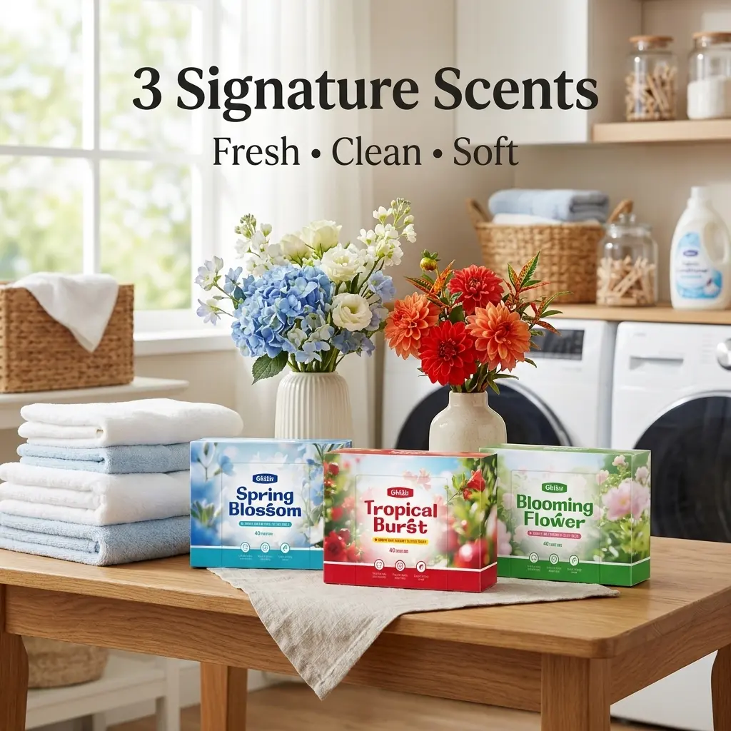 Fabric Softener Dryer Sheets – Fresh Clean Scent | Anti-Static, Wrinkle Control & Lint Protection