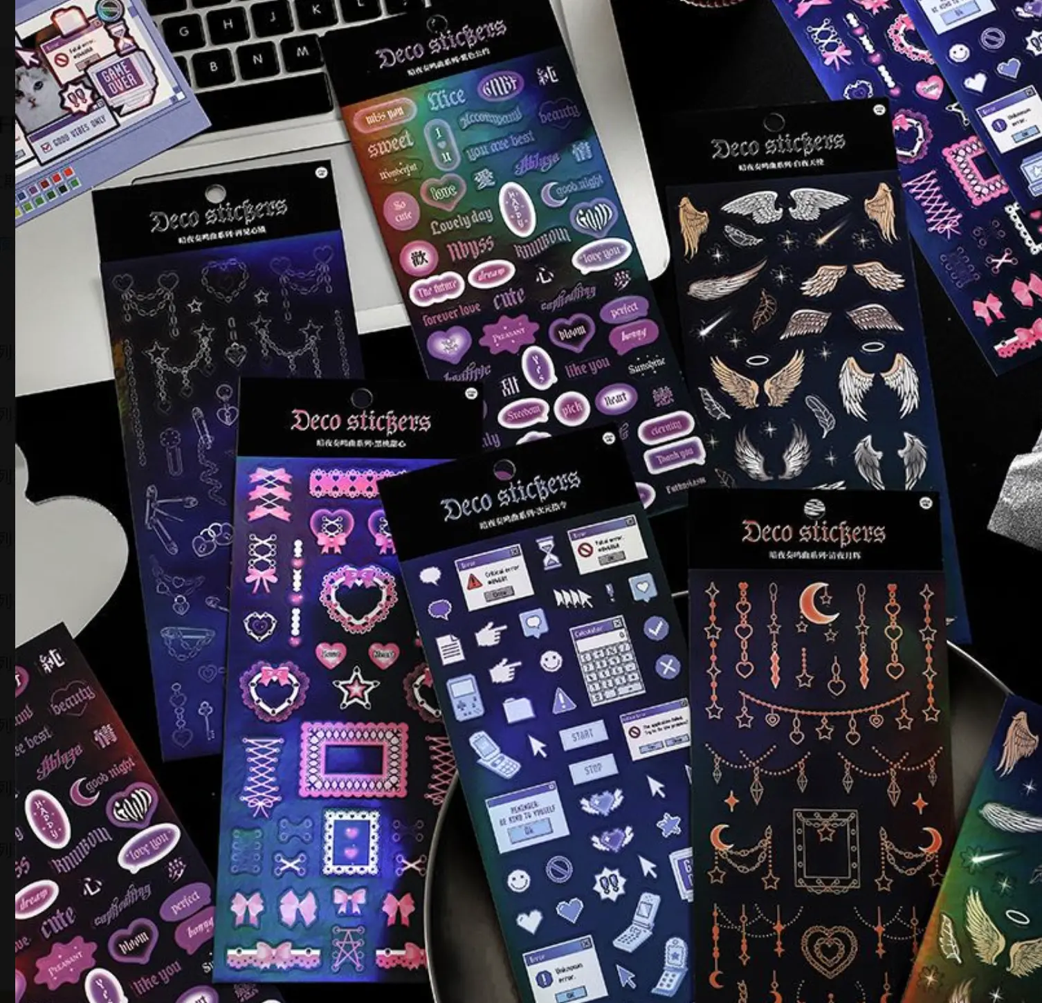 Kpop Deco Sticker - Assorted Designs with Unique Patterns and Colors, Ideal for Personalizing Your Items