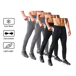 4-Pack Men's Joggers with Zipper Pockets Lightweight Cuffed Stretch Sweatpants Athleisure Outfit Big Guy Pants Athletic Workout Running Gym Fit for Spring & Summer Fashion 4-Pack Men's Joggers with Zipper Pockets Lightweight Cuffed Stretch Sweatpants Athleisure Outfit Big Guy Pants Athletic Workout Running Gym Fit for Spring & Summer Fashion