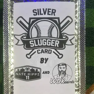 Nate Rippz 11 & WDK Cards Baseball Silver Slugger Card- Silver Slugger Baseball Card guarantees one baseball card!! 5 floor 130 ceiling you could get Autos, Numbered, case hit inserts, and HFA in these packs
