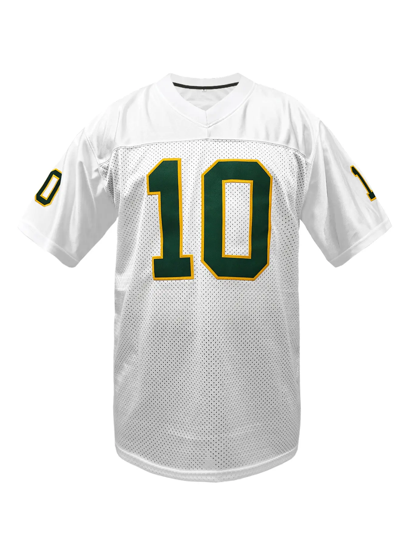 Boyfriend Style Men's Embroidered American Football Jersey Green Bay Green V-Neck Short Sleeved Shirt Football Shirts Sporty Jersey Party Game Training Competition Sports Top  S-XXXL,Stylish,Fashion,Hipster,Casual