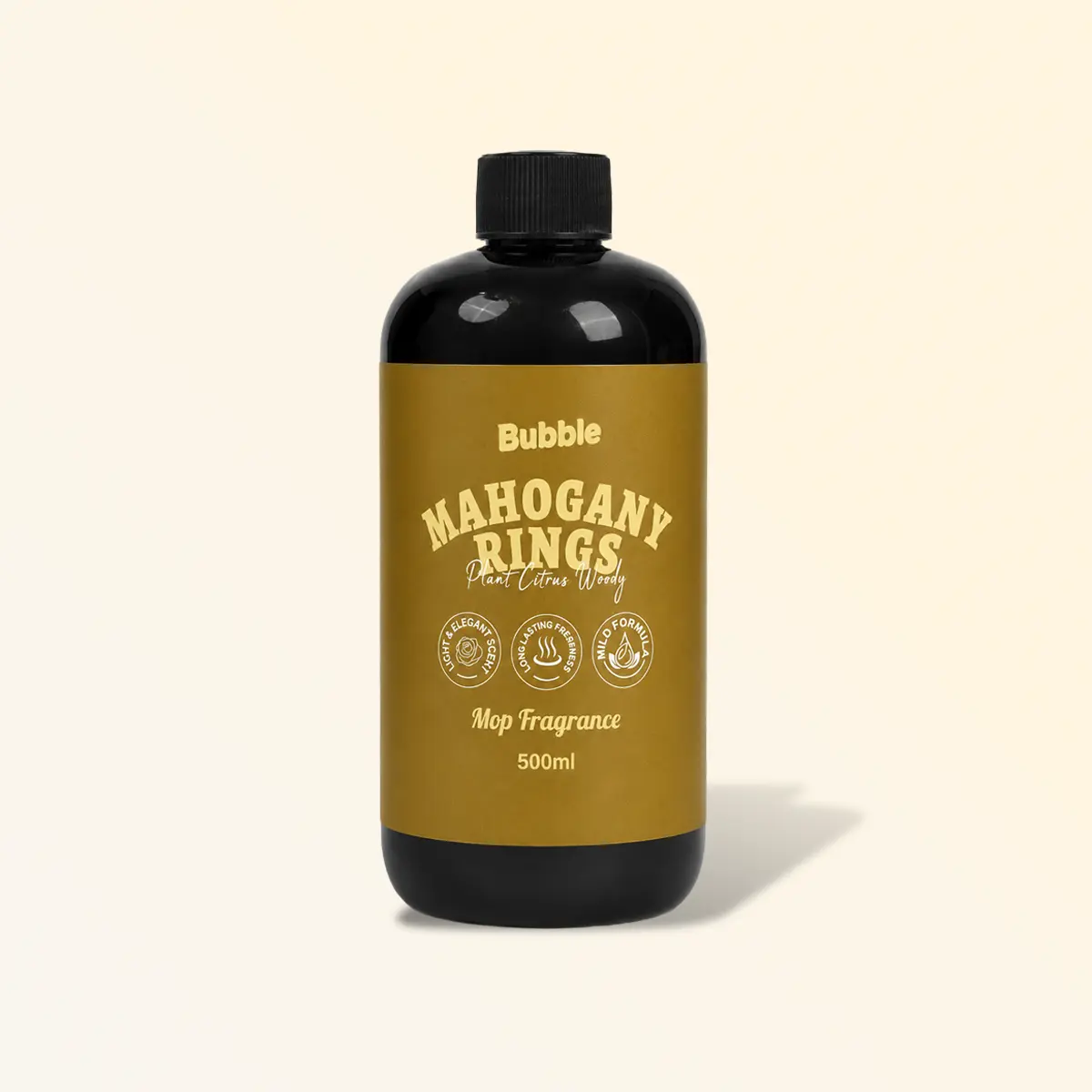 Bubble Scented Floor Cleaner for Bubble Mops - 24H Long-Lasting Scent, 2-in-1 Clean & Odor Control, Baby & Pet-Safe, Vintage Design, 500ml/16.9oz, Household, Non-Toxic