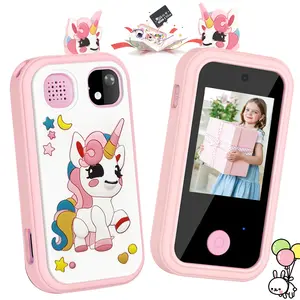 Kids Smart Phone Learning Toy, Educational Development Toy, Unicorn Design, Unicorn Theme, Multiple Fun Games, Dual Cameras, Portable Travel Companion, Capture Wonderful Moments, Birthday & Holiday Gift for 3-12 Year Old Boys & Girls