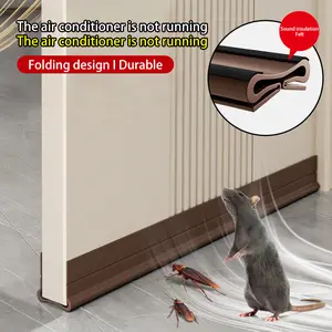 Adjustable Door Sweep Bottom Weather Stripping, Door Draft Stopper, Soft PVC Insulation Strip, Energy-Saving & Easy Installation, Ideal for Noise Reduction, Door Reinforcement
