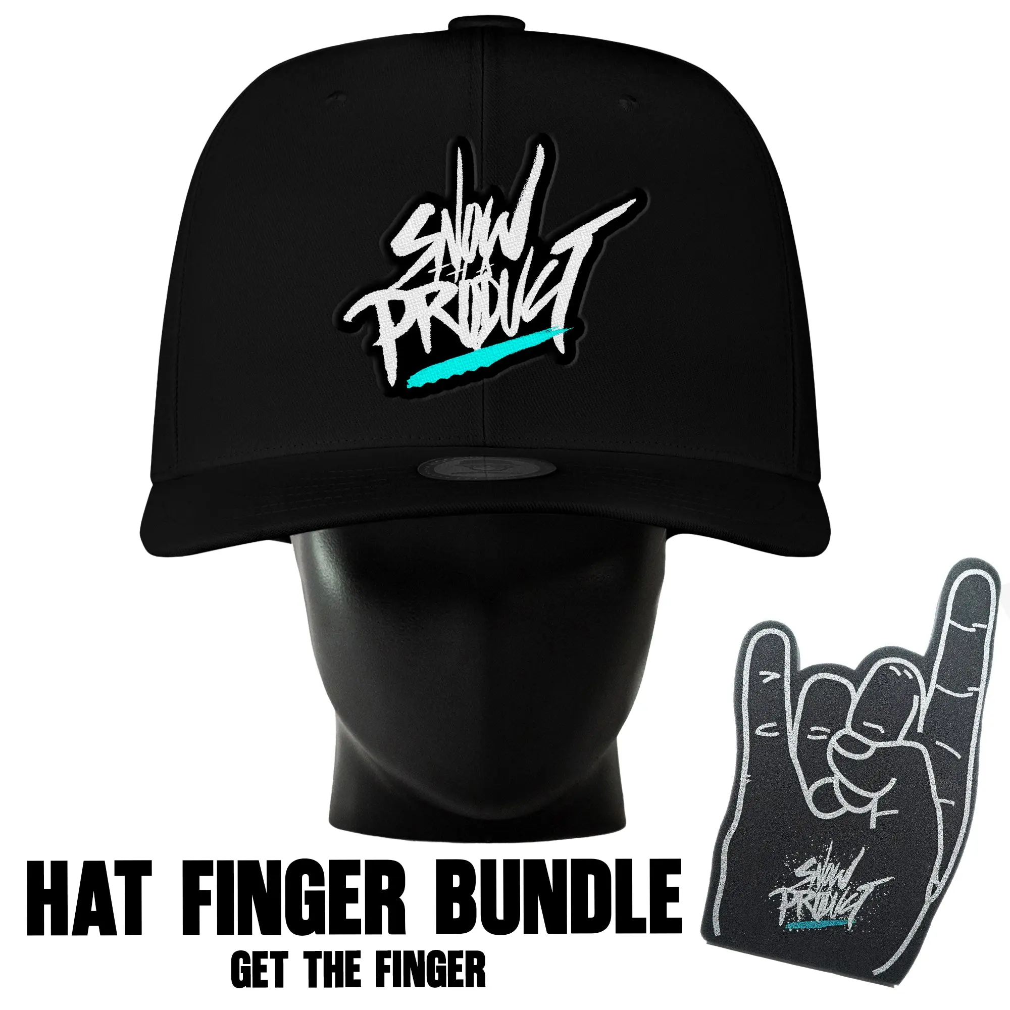 Snow Tha Product Noggin Boss Oversized Hat Finger Bundle