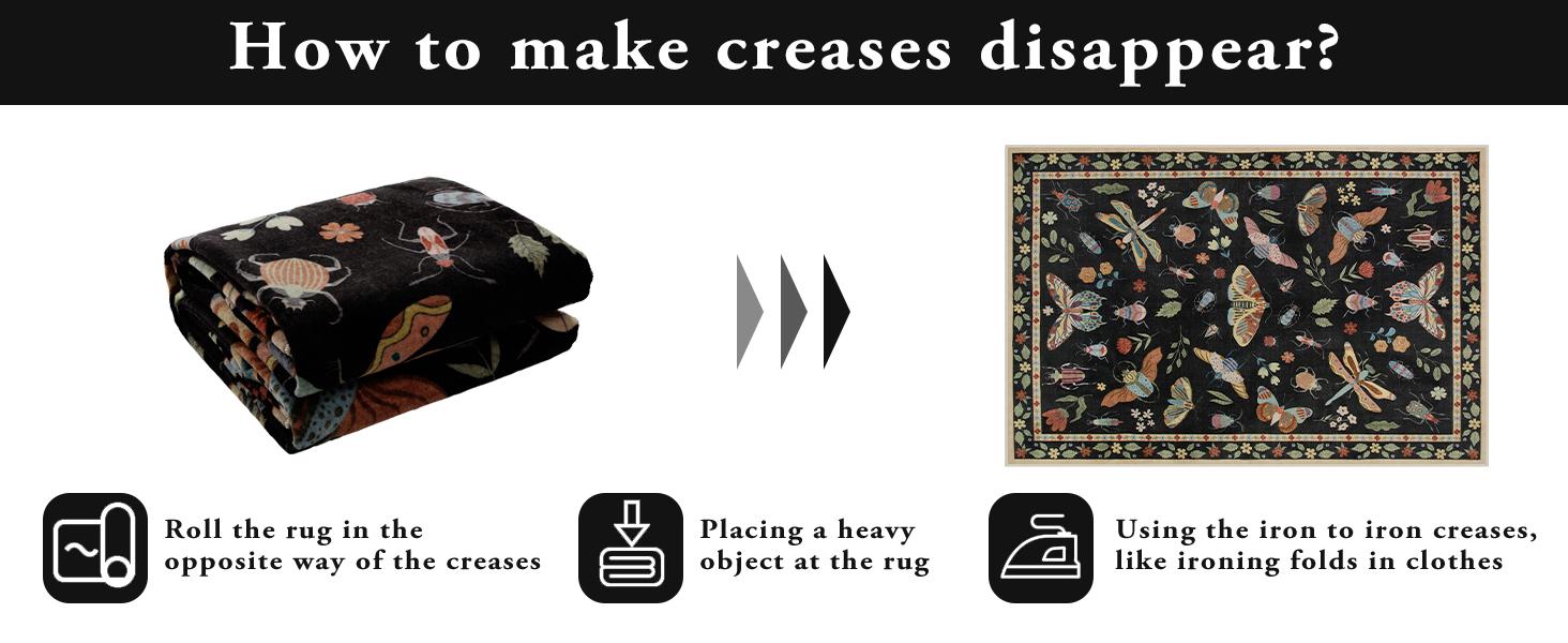 Lahome Washable Insect Area Rugs –Soft, Ultra-Thin Non-Slip Stain-Resistant Rug for Living Room, Bedroom, Dining Room and Office Lahome Washable Insect Area Rugs –Soft, Ultra-Thin Non-Slip Stain-Resistant Rug for Living Room, Bedroom, Dining Room and Office