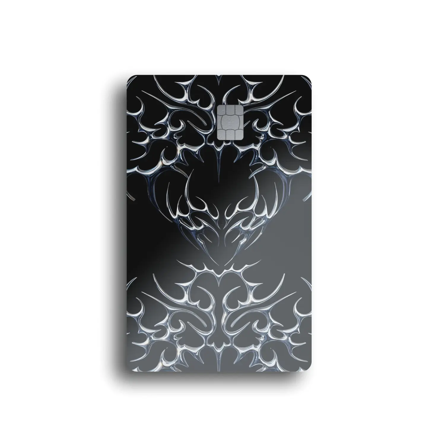 Chrome Tribal Spike Card Skin