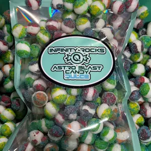 Astro Blast Candy Infinity Rocks - Dulce(Cotton Candy) - Freeze Dried Snack - Sweet, Fruity and Crunchy Snack