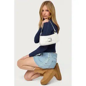 Buckle Up Faux Leather Bag