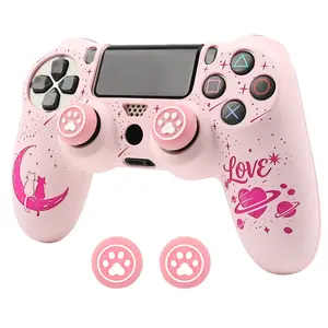 Soft Silicone Control Shell Skin For Playstation 4 Console Controller Case Gamepad Cover Housing For PS4 Slim Pro Joystick Case Console Controller Accessories