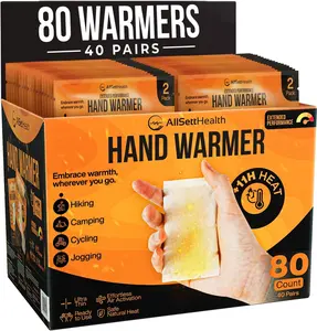 Natural Hand Warmers Disposable - Air Activated 11 Hours of Consistent Natural Heat Handwarmers Pack - Easy Activation | Portable Hot Hands Hand Warmers Bulk, Hot Heat Pack AllSett Health