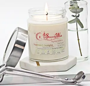 Peppermint Eucalyptus Circle Candle