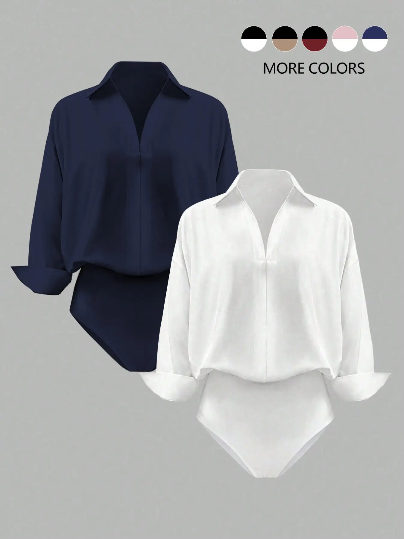 White and dark blue combination