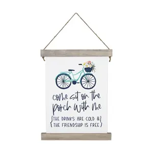 Sincere Surroundings 27.5" Sit On The Porch Hanging Canvas