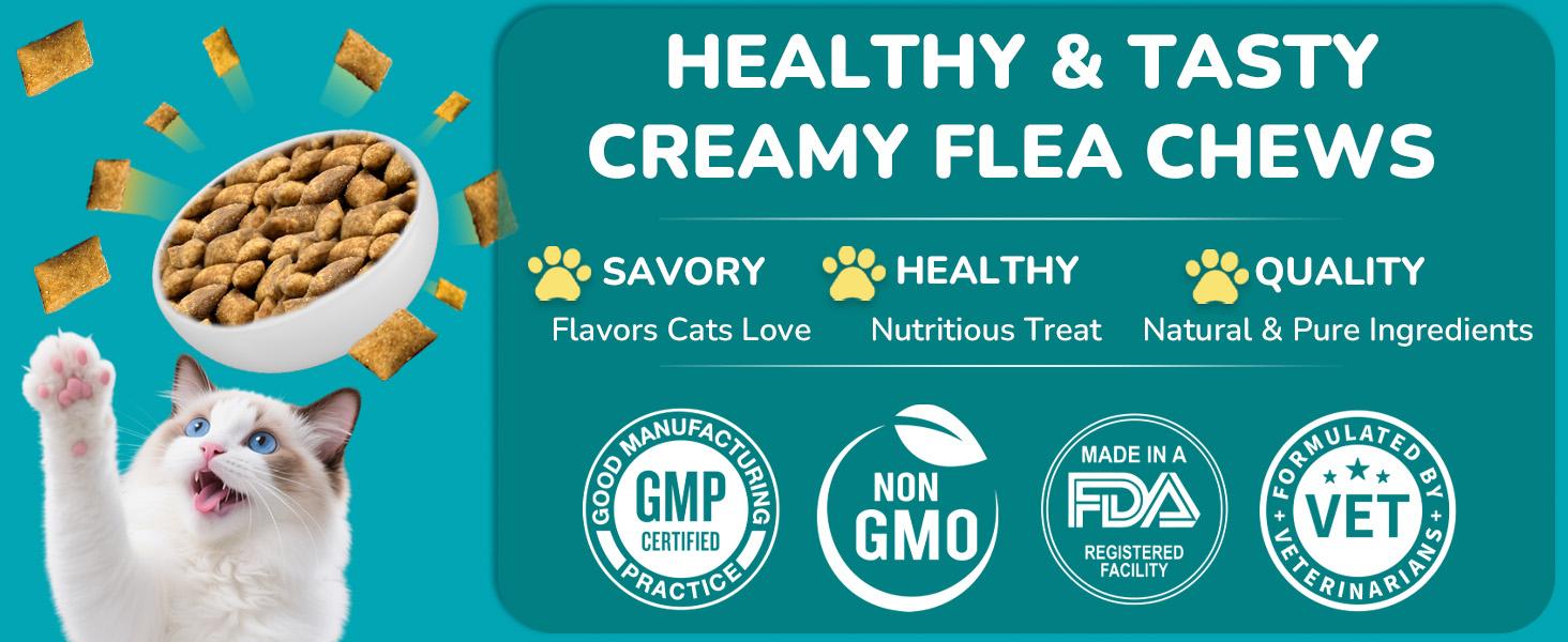 Woyamay Cats Flea & Tick Prevention, 4-IN-1 500 Cat Flea Chewables Support Immune, Skin & Coat, Digestion & Gut Health with Omega-3, Multivitamin Supplement for Cats All Ages & Breeds- Chicken Flavor #DealsForYouDays #SummerWins Woyamay Cats Flea & Tick Prevention, 4-IN-1 500 Cat Flea Chewables Support Immune, Skin & Coat, Digestion & Gut Health with Omega-3, Multivitamin Supplement for Cats All Ages & Breeds- Chicken Flavor #DealsForYouDays #SummerWins