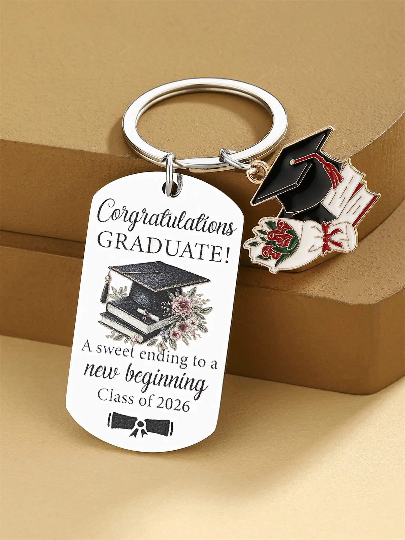 Senior 2026 Graduation Gifts for Her, Class of 2026 Graduation Keychains, College Graduation Gifts for Women, Daughter, Sister, Bff, Phd, University, Graduation Keychain for Purse