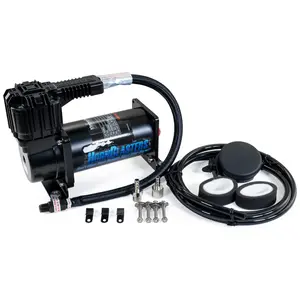 HornBlasters HB-2 Air Compressor - 100% Duty Cycle at 100 PSI, 1.34 CFM Flow Rate, Stainless Steel Hose, Check Valve, Remote Filter Kit